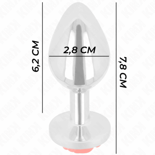 KINK - PLUG ANAL ROSA ROJA TALLA S - Imagen 4
