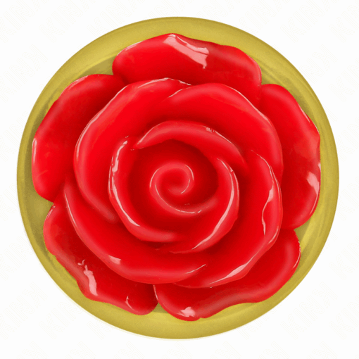 KINK - PLUG ANAL DORADO ROSA ROJA TALLA S - Imagen 5