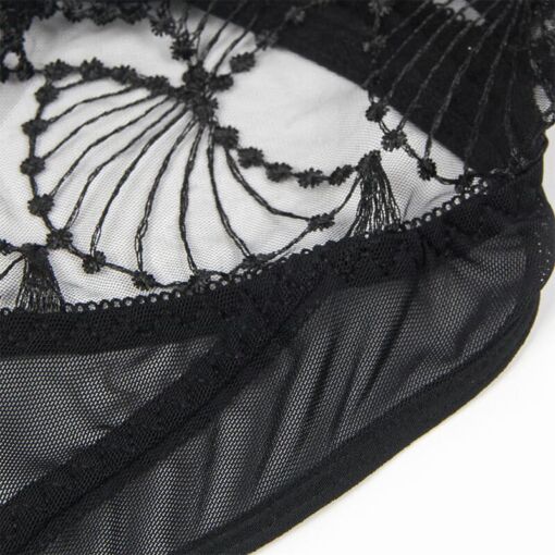 SUBBLIME - 955212 BODY TRANSPARENTE CON ENCAJE HUECO NEGRO S/M - Imagen 7