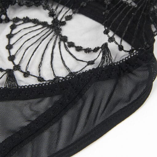 SUBBLIME - 955229 BODY TRANSPARENTE CON ENCAJE HUECO NEGRO L/XL - Imagen 7