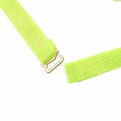 SUBBLIME - 955274 SET SUJETADOR CON COLLAR Y DETALLES PARA PIERNAS VERDE FLUORESCENTE S/M - piKanteo | Despierta tu lado más piKante