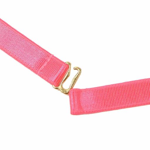 SUBBLIME - 955298 SET SUJETADOR CON COLLAR Y DETALLES PARA PIERNAS ROSA FLUORESCENTE S/M - Imagen 10