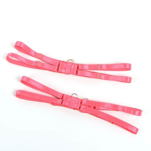 SUBBLIME - 955304 SET SUJETADOR CON COLLAR Y DETALLES PARA PIERNAS ROSA FLUORESCENTE L/XL - Imagen 9