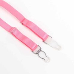 SUBBLIME - 955359 SET SUJETADOR CON ENCAJE Y LIGUEROS ROSA Y MORADO S/M - piKanteo | Despierta tu lado más piKante