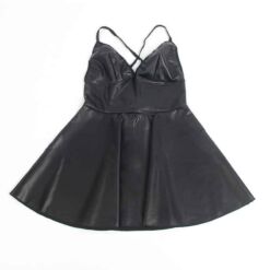 SUBBLIME - 955373 VESTIDO CON TIRANTES DE CUERO NEGRO S/M - piKanteo | Despierta tu lado más piKante