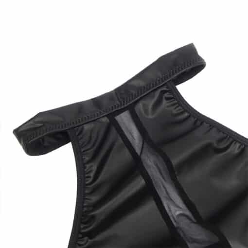 SUBBLIME - 955489 VESTIDO CUELLO HALTER CON TRANSPARENCIAS NEGRO L/XL - Imagen 7