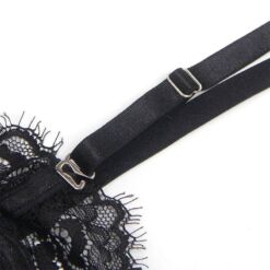 SUBBLIME - 955496 BODY DE ENCAJE CON LAZOS Y LIGAS NEGRO S/M - piKanteo | Despierta tu lado más piKante