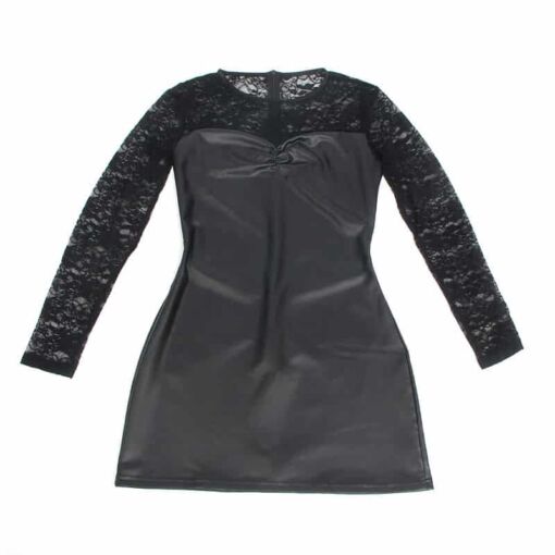SUBBLIME - 955595 VESTIDO DE MANGA LARGA CON ENCAJE NEGRO S/M - Imagen 6