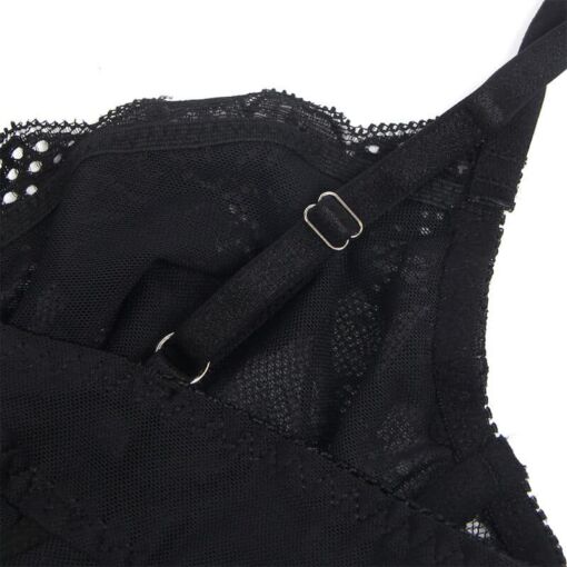 SUBBLIME - 955618 BODY DE ENCAJE CON CIERRE INFERIOR NEGRO S/M - Imagen 8