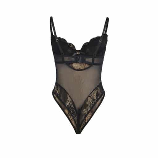 SUBBLIME - 955625 BODY DE ENCAJE CON CIERRE INFERIOR NEGRO L/XL - Imagen 5