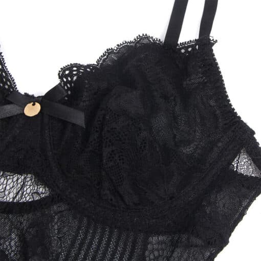 SUBBLIME - 955625 BODY DE ENCAJE CON CIERRE INFERIOR NEGRO L/XL - Imagen 7