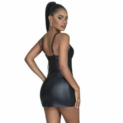 SUBBLIME - 957568 VESTIDO DE CUERO CON CREMALLERA NEGRO S/M - piKanteo | Despierta tu lado más piKante