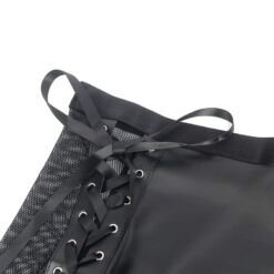 SUBBLIME - 957582 CONJUNTO SUJETADOR Y FALDA DE CUERO NEGRO S/M - piKanteo | Despierta tu lado más piKante