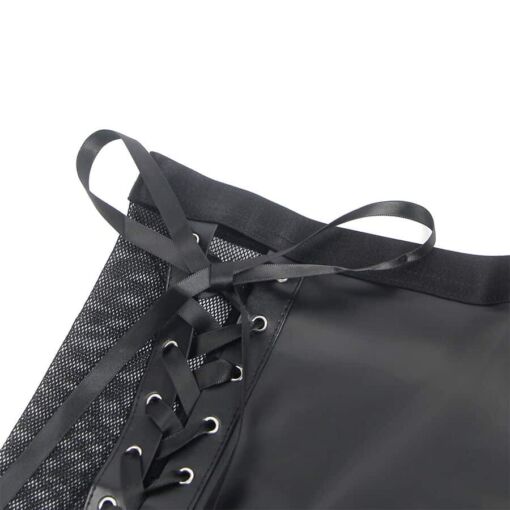 SUBBLIME - 957599 CONJUNTO SUJETADOR Y FALDA DE CUERO NEGRO L/XL - Imagen 6