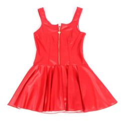 SUBBLIME - 957681 VESTIDO DE CUERO CON CREMALLERA DE CORAZÓN ROJO S/M - piKanteo | Despierta tu lado más piKante