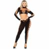 LEG AVENUE - CROP TOP Y LEGGINGS CUT-OUT SIN COSTURAS NEGRO - piKanteo | Despierta tu lado más piKante