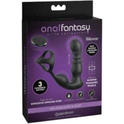 ANAL FANTASY ELITE COLLECTION - ANILLO Y MASAJEADOR ANAL VIBRADOR CON CONTROL REMOTO - piKanteo | Despierta tu lado más piKante