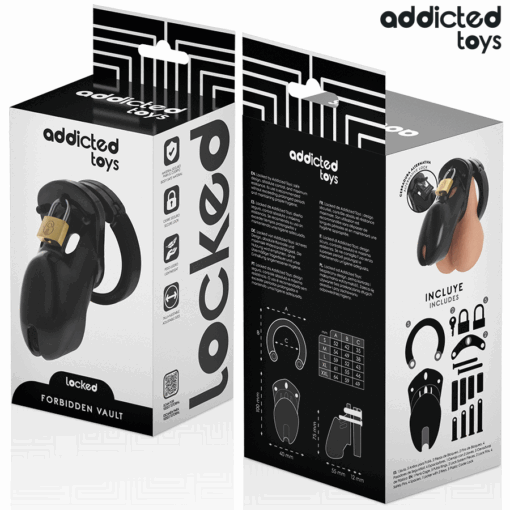 ADDICTED TOYS LOCKED - FORBIDDEN VAULT JAULA PARA PENE 10 CM - Imagen 6