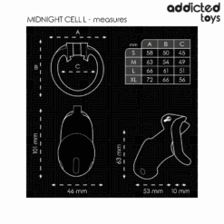 ADDICTED TOYS LOCKED - MINDNIGHT CELL JAULA PARA PENE TALLA L - piKanteo | Despierta tu lado más piKante