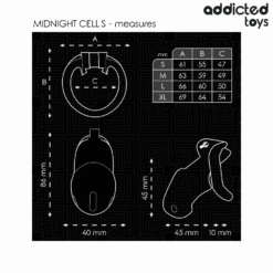 ADDICTED TOYS LOCKED - MINDNIGHT CELL JAULA PARA PENE TALLA S 4.8 CM - piKanteo | Despierta tu lado más piKante