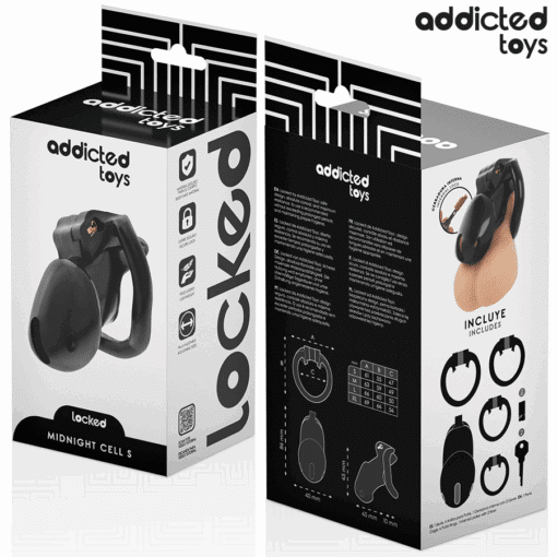 ADDICTED TOYS LOCKED - MINDNIGHT CELL JAULA PARA PENE TALLA S 4.8 CM - Imagen 6