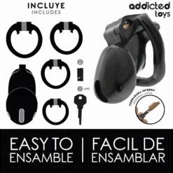 ADDICTED TOYS LOCKED - MINDNIGHT CELL JAULA PARA PENE TALLA S 4.8 CM - piKanteo | Despierta tu lado más piKante