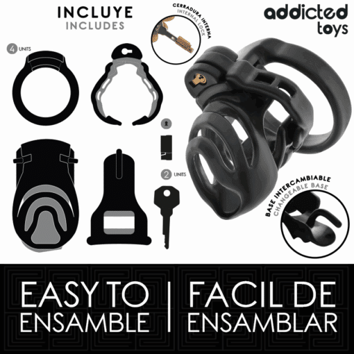 ADDICTED TOYS LOCKED - ETERNAL LOCK JAULA PARA PENE 9 CM - Imagen 4