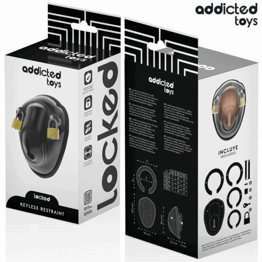 ADDICTED TOYS LOCKED - KEYLESS RESTRAINT JAULA PARA PENE 11,5 CM - Imagen 6