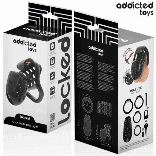 ADDICTED TOYS LOCKED - CHAINED HOLLOW JAULA PARA PENE 10,5 CM - Imagen 6