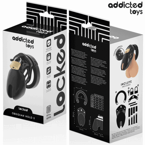 ADDICTED TOYS LOCKED - OBSIDIAN HOLD JAULA PARA PENE TALLA S - Imagen 6