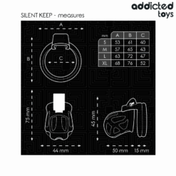 ADDICTED TOYS LOCKED - SILENT KEEP JAULA PARA PENE 7,5 CM - piKanteo | Despierta tu lado más piKante