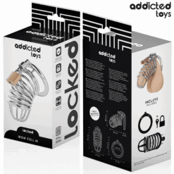 ADDICTED TOYS LOCKED - IRON CELL JAULA PARA PENE DE METAL TALLA M - piKanteo | Despierta tu lado más piKante