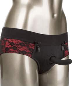 CALEXOTICS - SCANDAL SET DE BRAGUITAS SIN ENTREPIERNAS CON DILDO TALLA L/XL