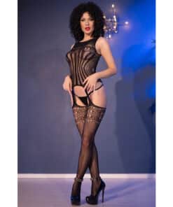 CHILIROSE - CR 4855 BODYSTOCKING NEGRO S/L