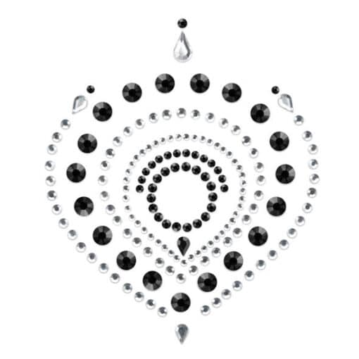 BIJOUX - INDISCRETS FLAMBOYANT NEGRO & PLATA - Imagen 2