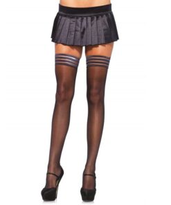 LEG AVENUE - MEDIAS CON 4 AJUSTE SILICONA
