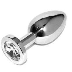 METAL HARD - ANAL PLUG DIAMOND TRANSPARENTE SMALL 5.71CM - piKanteo | Despierta tu lado más piKante