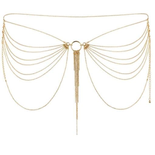 BIJOUX - MAGNIFIQUE JOYA DE CADENAS METLICAS PARA CINTURA DORADA - Imagen 2