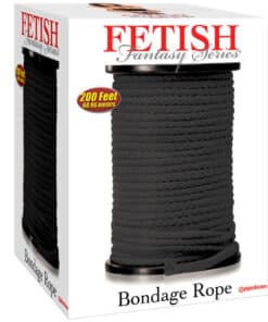 FETISH FANTASY SERIES - SERIES BONDAGE CUERDA SEDA NEGRO 60.96 METROS