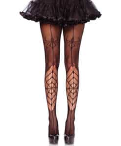LEG AVENUE - MEDIAS SPIDER NEGRO