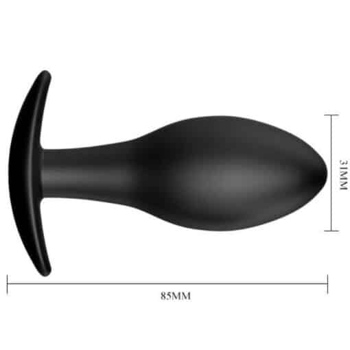 PRETTY LOVE - PLUG ANAL SILICONA ANCLA 8.5 CM NEGRO - Imagen 5