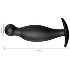 PRETTY LOVE - PLUG ANAL SILICONA 11.7 CM NEGRO - piKanteo | Despierta tu lado más piKante
