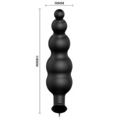 PRETTY LOVE - PLUG ANAL SILICONA ESTIMULACIÓN EXTRA Y 12 MODOS VIBRACIÓN NEGRO CONTROL REMOTO - piKanteo | Despierta tu lado más piKante