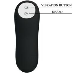 PRETTY LOVE - PLUG ANAL SILICONA ESTIMULACIÓN EXTRA Y 12 MODOS VIBRACIÓN NEGRO CONTROL REMOTO - piKanteo | Despierta tu lado más piKante
