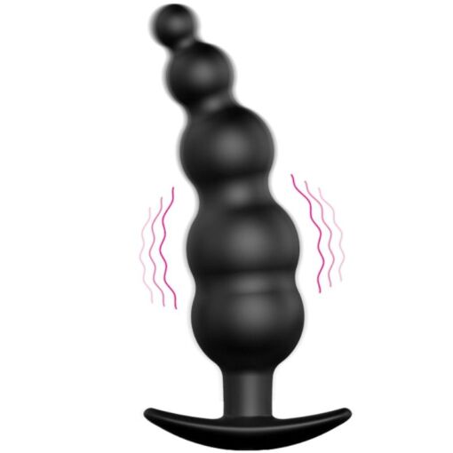 PRETTY LOVE - PLUG ANAL SILICONA ESTIMULACIÓN EXTRA Y 12 MODOS VIBRACIÓN NEGRO CONTROL REMOTO - Imagen 8
