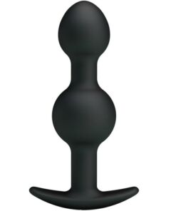 PRETTY LOVE - BOLAS ANALES SILICONA ESTIMULACION ESPECIAL 10.3 CM NEGRO