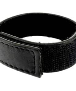 LEATHER BODY - CORREA CUERO AJUSTABLE CON VELCRO PARA PENE NEGRO