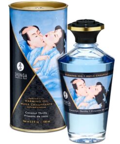 SHUNGA - ACEITE MASAJE EFECTO CALOR SABOR COCO 100 ML
