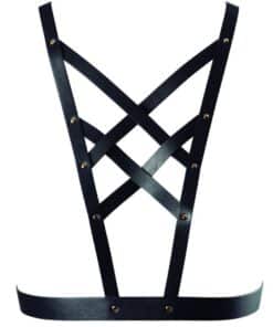 BIJOUX - INDISCRETS MAZE ARNES CRUZADO CON ESCOTE NEGRO
