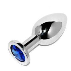 Alternative view of METAL HARD - ANAL PLUG DIAMOND BLUE SMALL 5.71CM